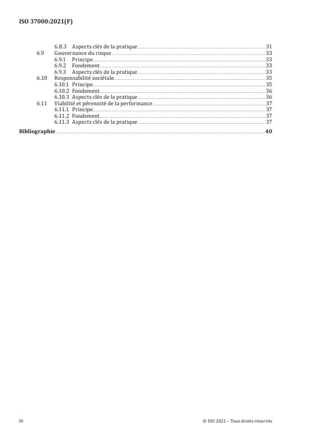 ISO 37000:2021 ISO 37000:2021 - Gouvernance des organismes -- Recommandations - Page 4 preview
