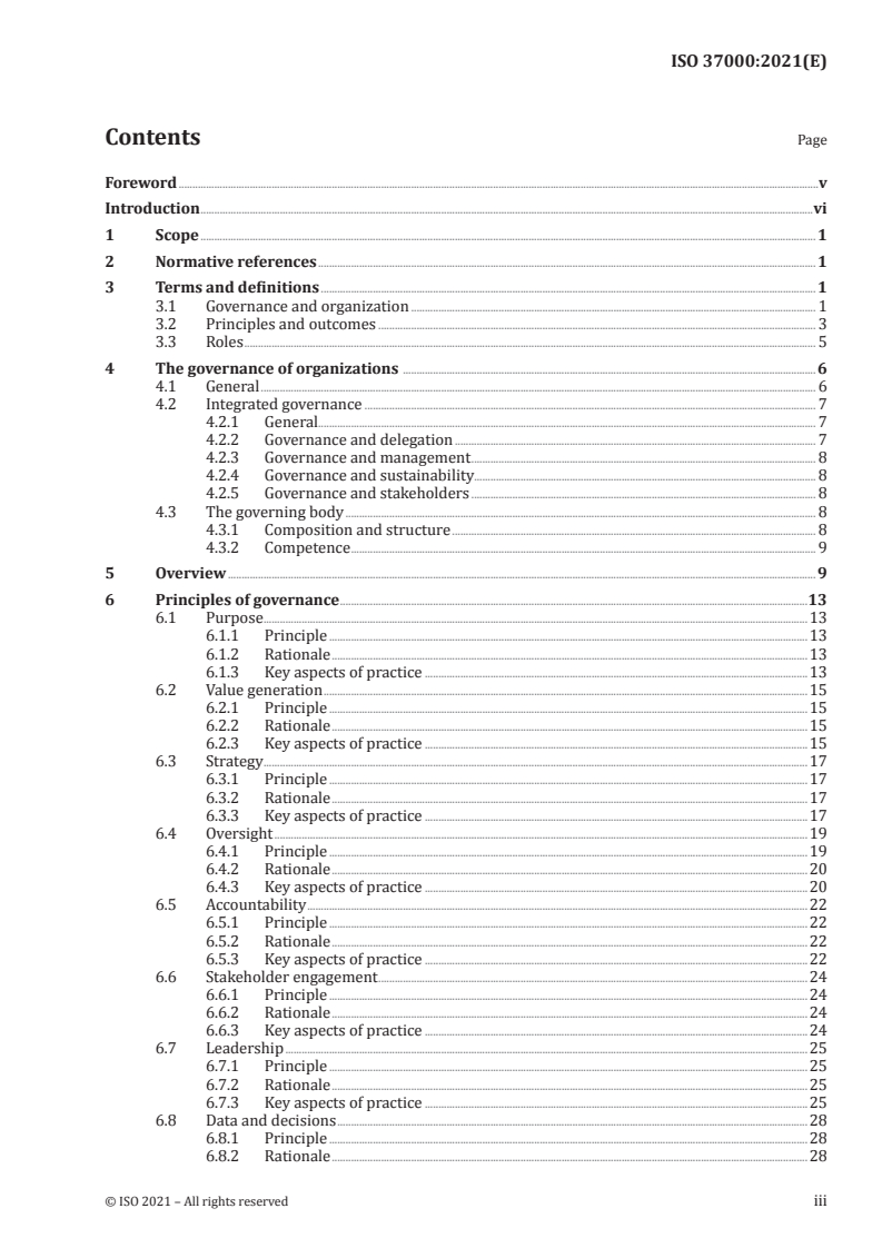 ISO 37000:2021 - Governance of organizations — Guidance
Released:9/14/2021