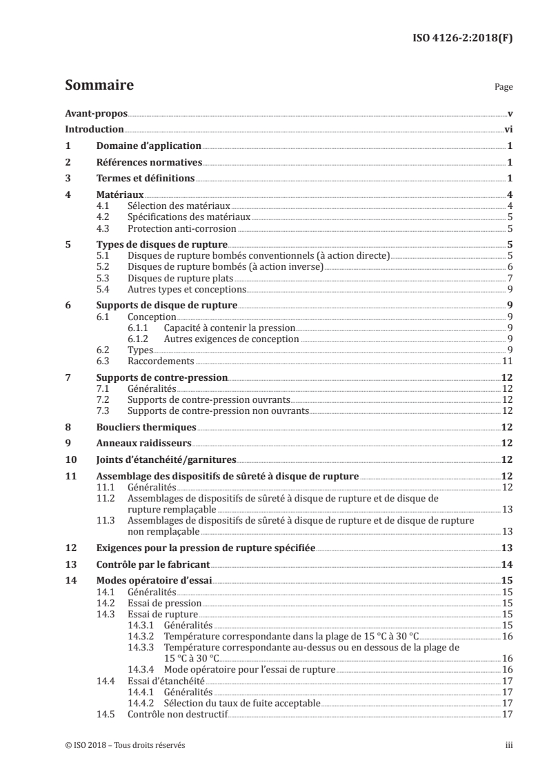 ISO 4126-2:2018 - Dispositifs de sécurité pour protection contre les pressions excessives — Partie 2: Dispositifs de sûreté à disque de rupture
Released:11/30/2018