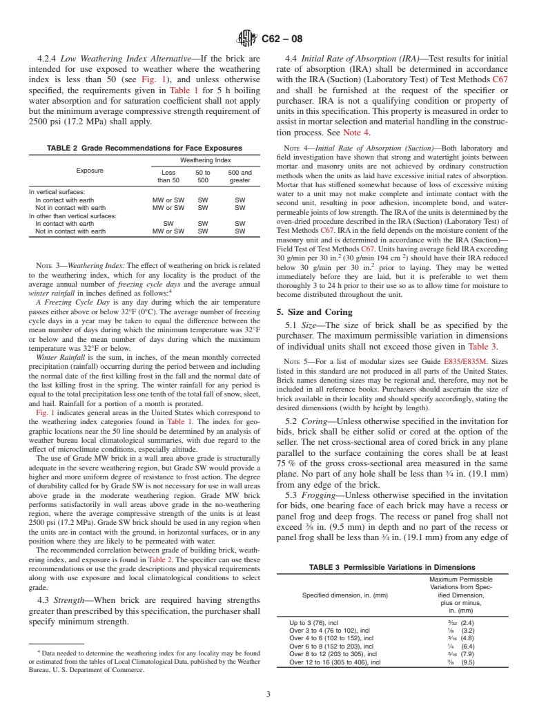 ASTM C62-08 - Standard Specification for Building Brick (Solid Masonry Units Made From Clay or Shale)