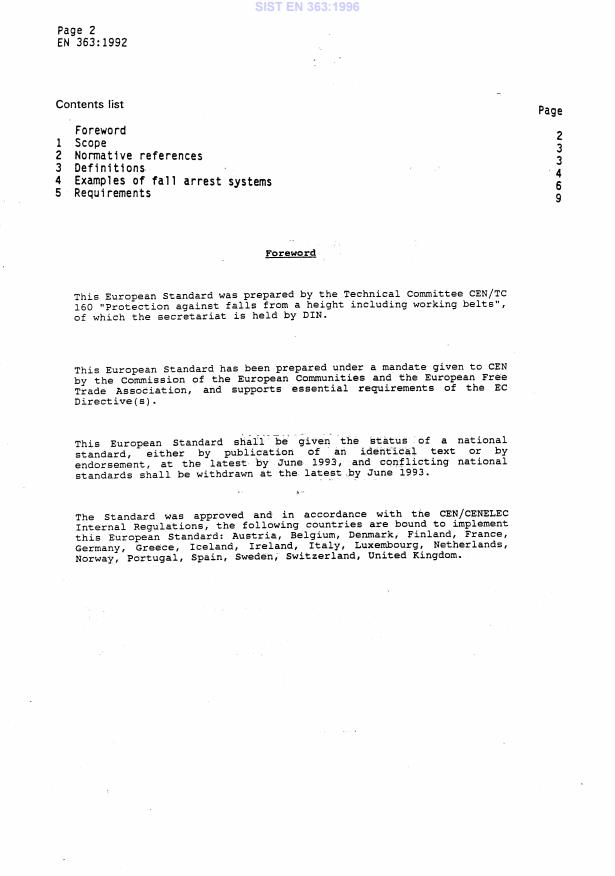 EN 363:1992 EN 363:1996 - Page 4 preview