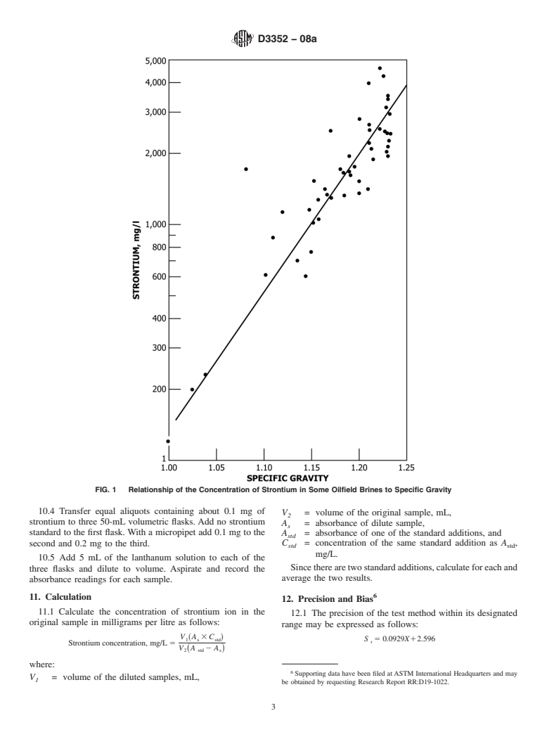 ASTM D3352-08a - Standard Test Method for  Strontium Ion in Brackish Water, Seawater, and Brines