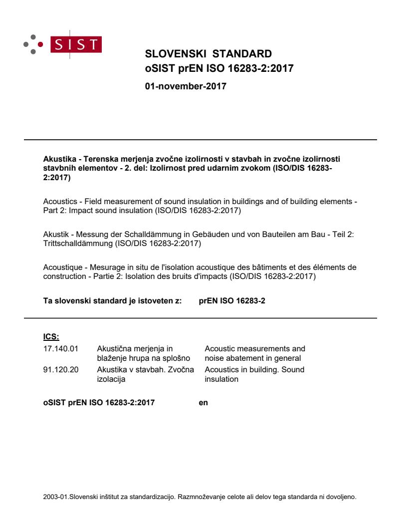 prEN ISO 16283-2:2017