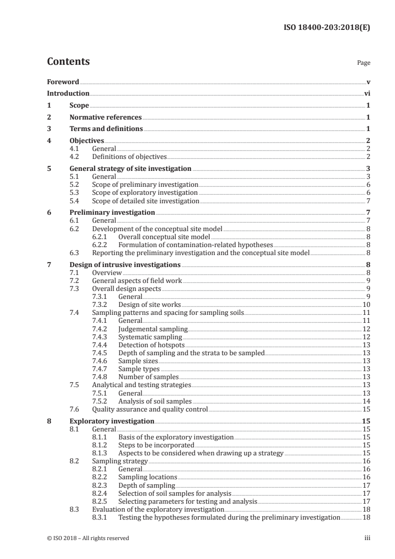 ISO 18400-203:2018 - Soil quality — Sampling — Part 203: Investigation of potentially contaminated sites
Released:10/15/2018