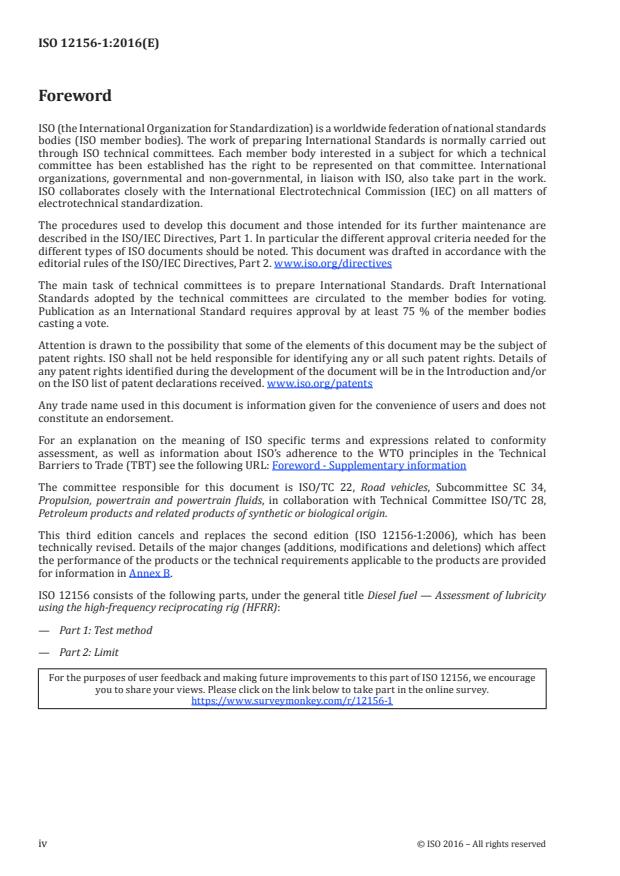 ISO 12156-1:2016 ISO 12156-1:2016 - Diesel fuel -- Assessment of lubricity using the high-frequency reciprocating rig (HFRR) - Page 4 preview