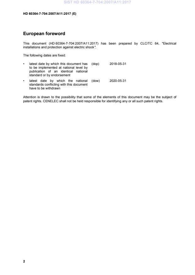 HD 60364-7-704:2007/A11:2017 HD 60364-7-704:2007/A11:2017 - Page 4 preview