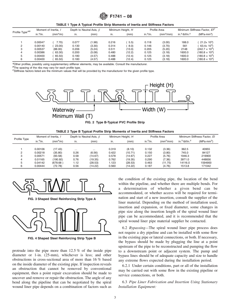 ASTM F1741-08 - Standard Practice for Installation of Machine Spiral Wound Poly (Vinyl Chloride) (PVC) Liner Pipe for Rehabilitation of Existing Sewers and Conduits