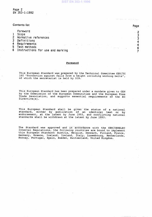 EN 353-1:1992 EN 353-1:1996 - Page 4 preview