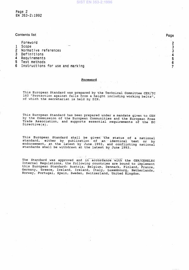 EN 353-2:1992 EN 353-2:1996 - Page 4 preview