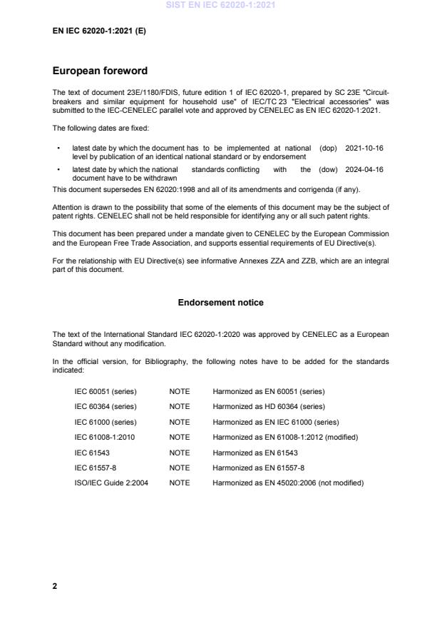 SIST EN IEC 62020-1:2021 SIST EN IEC 62020-1:2021 - Page 4 preview