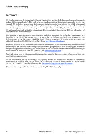 ISO/TS 19567-1:2016 ISO/TS 19567-1:2016 - Photography -- Digital cameras -- Texture reproduction measurements - Page 4 preview