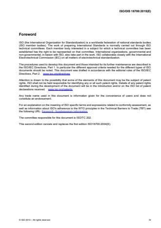 ISO 16700:2016 ISO 16700:2016 - Microbeam analysis -- Scanning electron microscopy -- Guidelines for calibrating image magnification - Page 4 preview