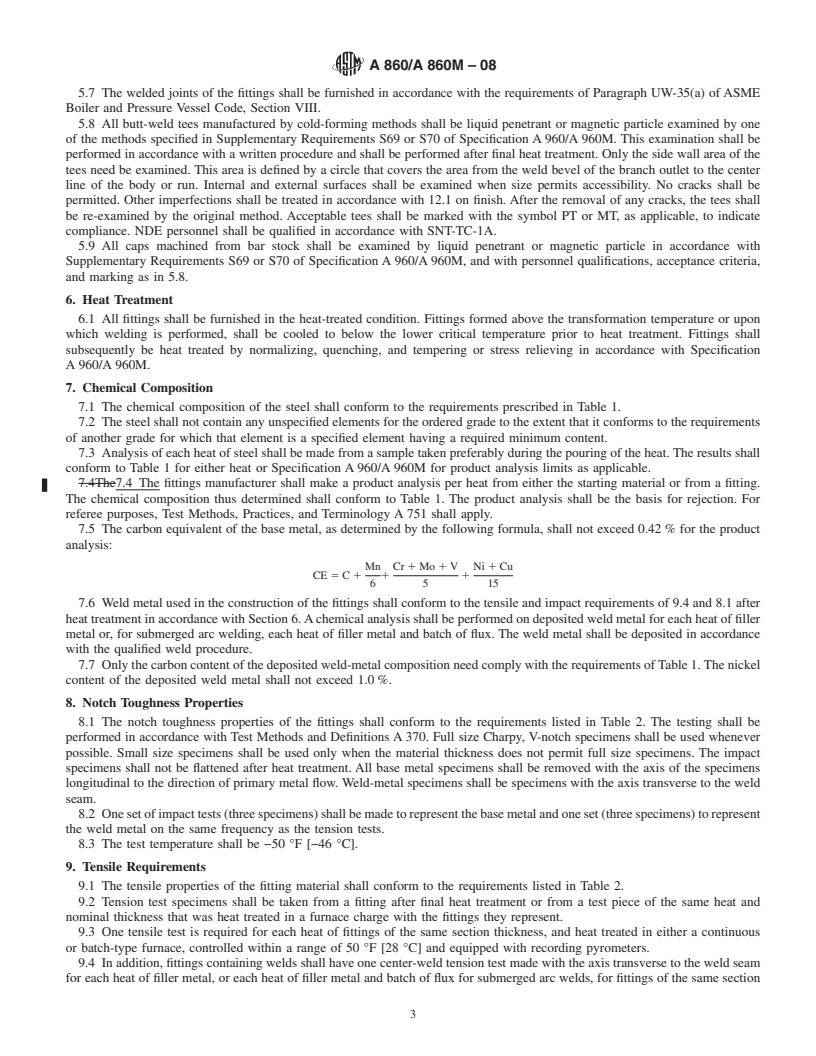 REDLINE ASTM A860/A860M-08 - Standard Specification for Wrought High-Strength Low-Alloy Steel Butt-Welding Fittings