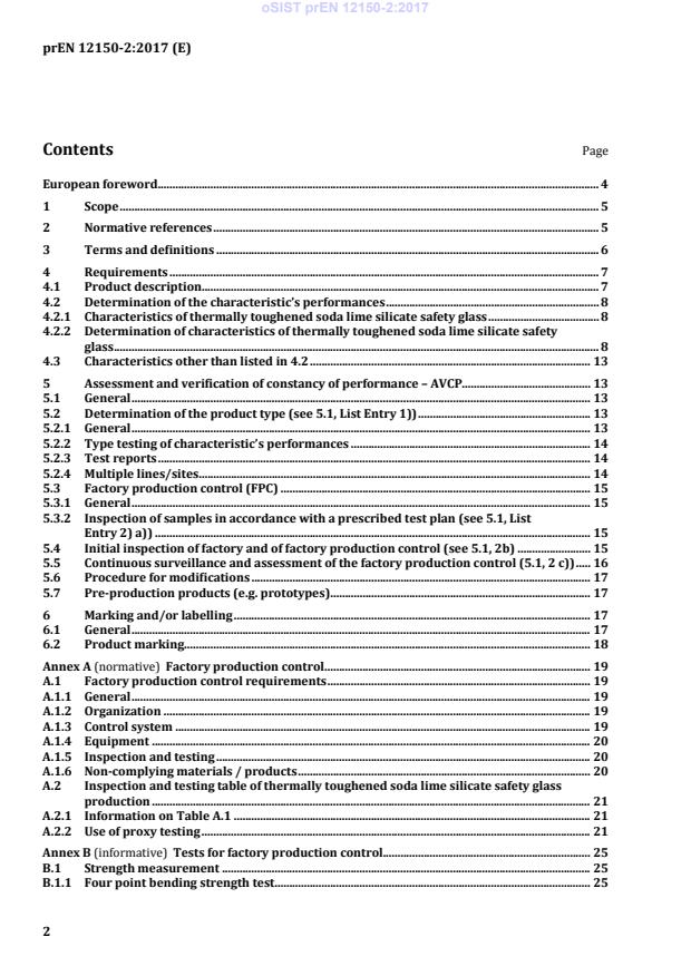 FprEN 12150-2 prEN 12150-2:2017 - Page 4 preview