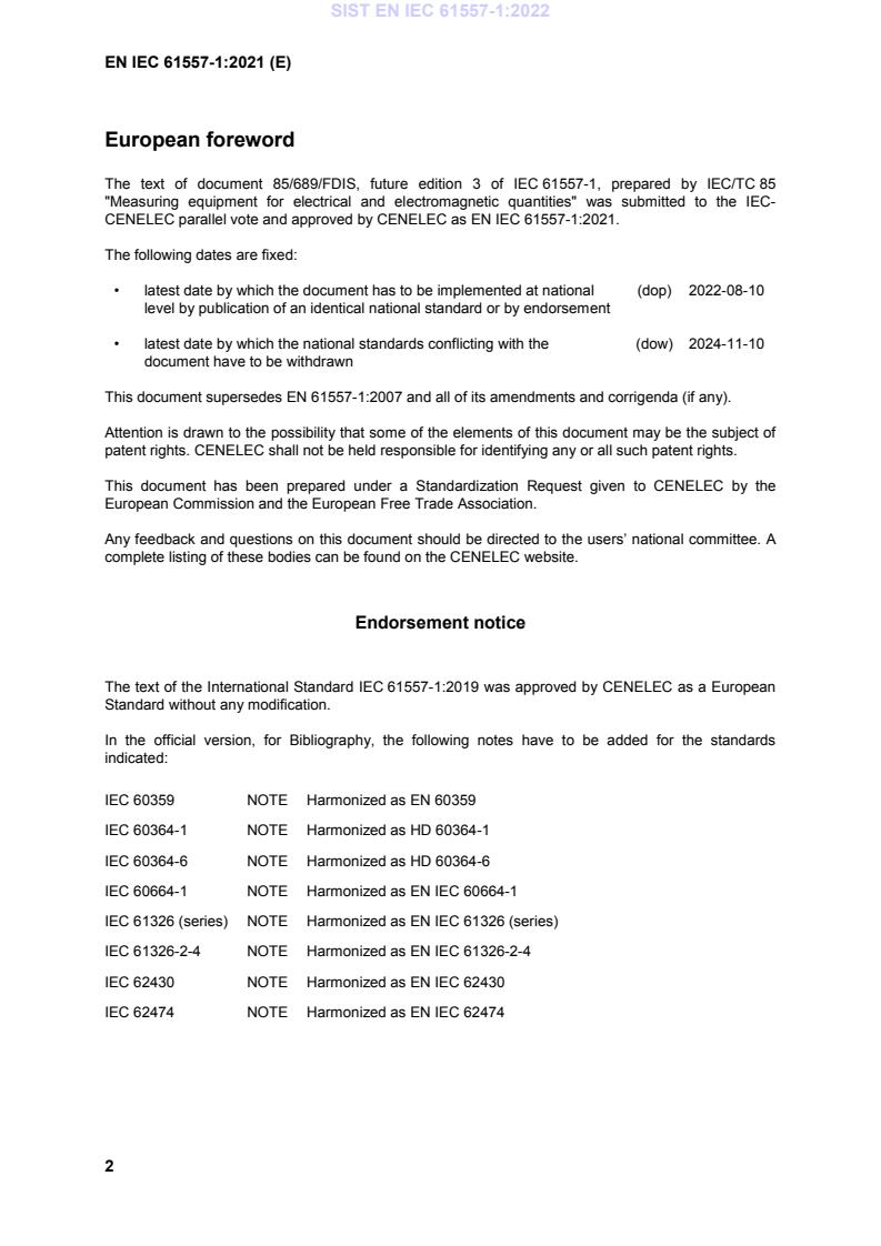 EN IEC 61557-1:2021 EN IEC 61557-1:2022 - Page 4 preview