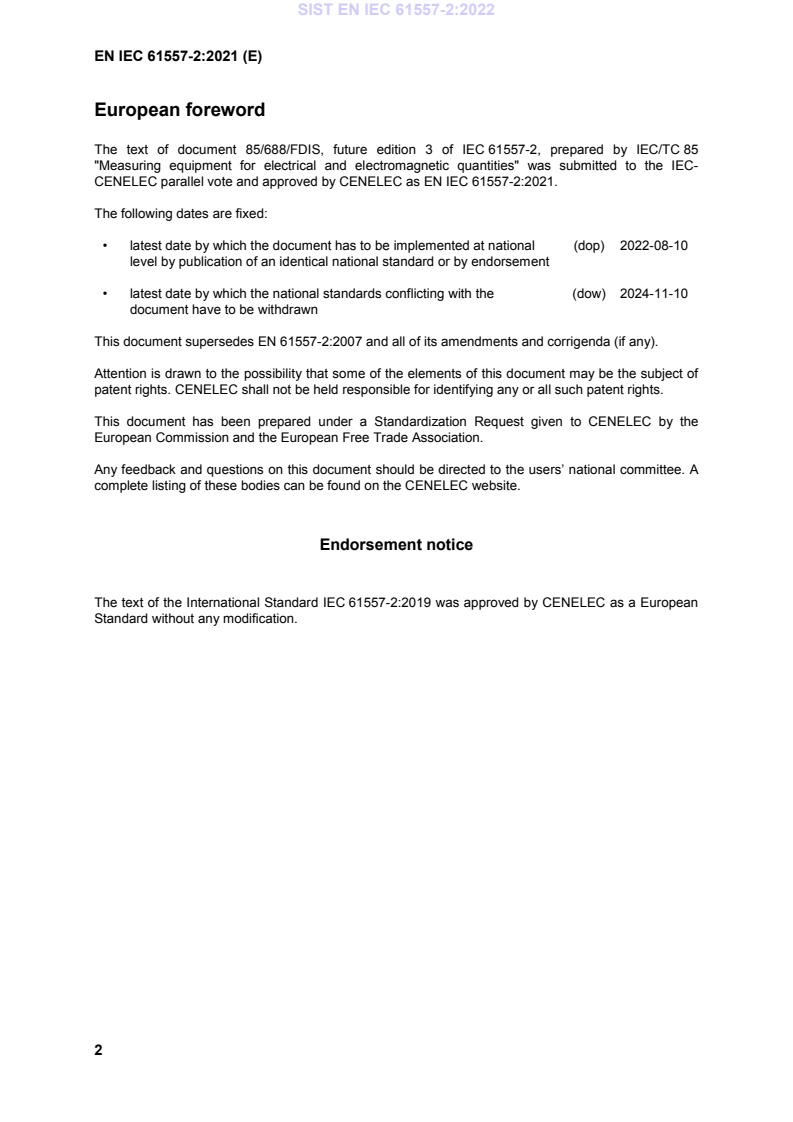 EN IEC 61557-2:2021 EN IEC 61557-2:2022 - Page 4 preview