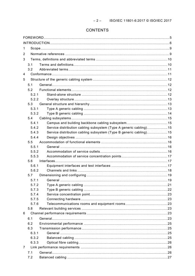 ISO/IEC 11801-6:2017 ISO/IEC 11801-6:2017 - Information technology -- Generic cabling for customer premises - Page 4 preview