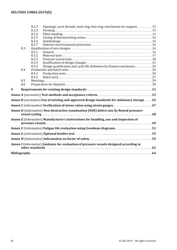 ISO/FDIS 19884 ISO/FDIS 19884 - Gaseous hydrogen -- Cylinders and tubes for stationary storage - Page 4 preview