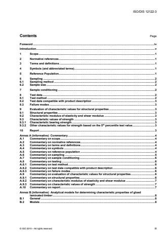 ISO 12122-3:2016 - Timber structures -- Determination of characteristic values