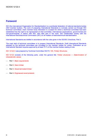 ISO 12122-3:2016 ISO 12122-3:2016 - Timber structures -- Determination of characteristic values - Page 4 preview
