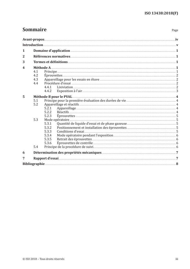 ISO 13438:2018 - Géosynthétiques — Méthode de détermination de la résistance des géotextiles et produits apparentés à l'oxydation
Released:11/28/2018