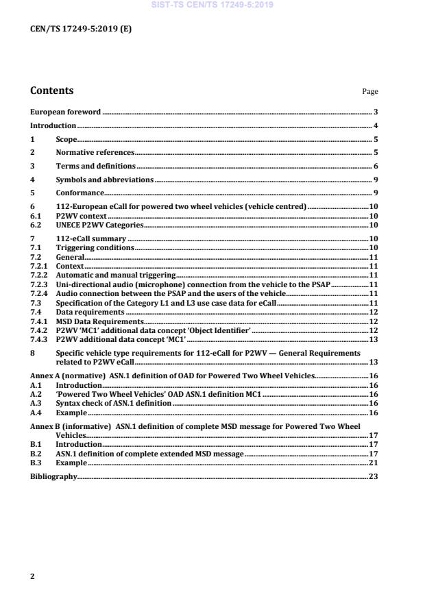 CEN/TS 17249-5:2019 TS CEN/TS 17249-5:2019 - BARVE - Page 4 preview