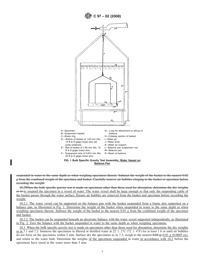 REDLINE ASTM C97-02(2008) - Standard Test Methods for Absorption and Bulk Specific Gravity of Dimension Stone