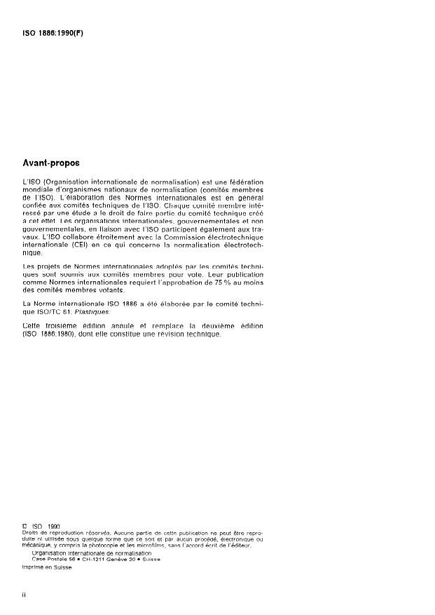 ISO 1886:1990 ISO 1886:1990 - Fibres de renfort -- Méthodes d'échantillonnage pour le contrôle de réception de lots - Page 2 preview