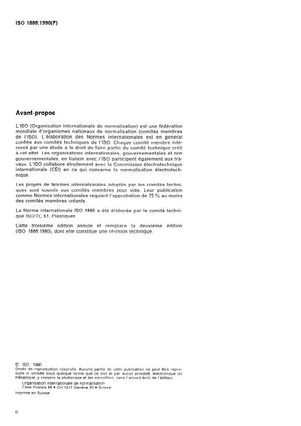 ISO 1886:1990 ISO 1886:1990 - Fibres de renfort -- Méthodes d'échantillonnage pour le contrôle de réception de lots - Page 2 preview
