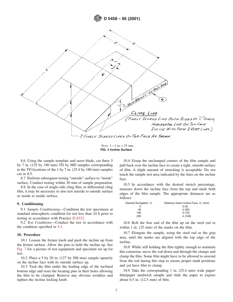 ASTM D5458-95(2001) - Standard Test Method for Peel Cling of Stretch Wrap Film