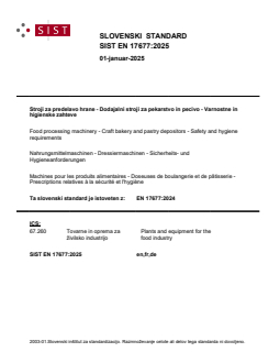 SIST EN 17677:2025 - BARVE - Page 1 preview