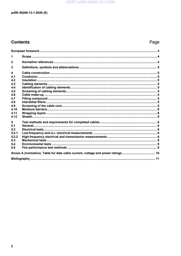 prEN 50288-13-1 prEN 50288-13-1:2020 - Page 4 preview