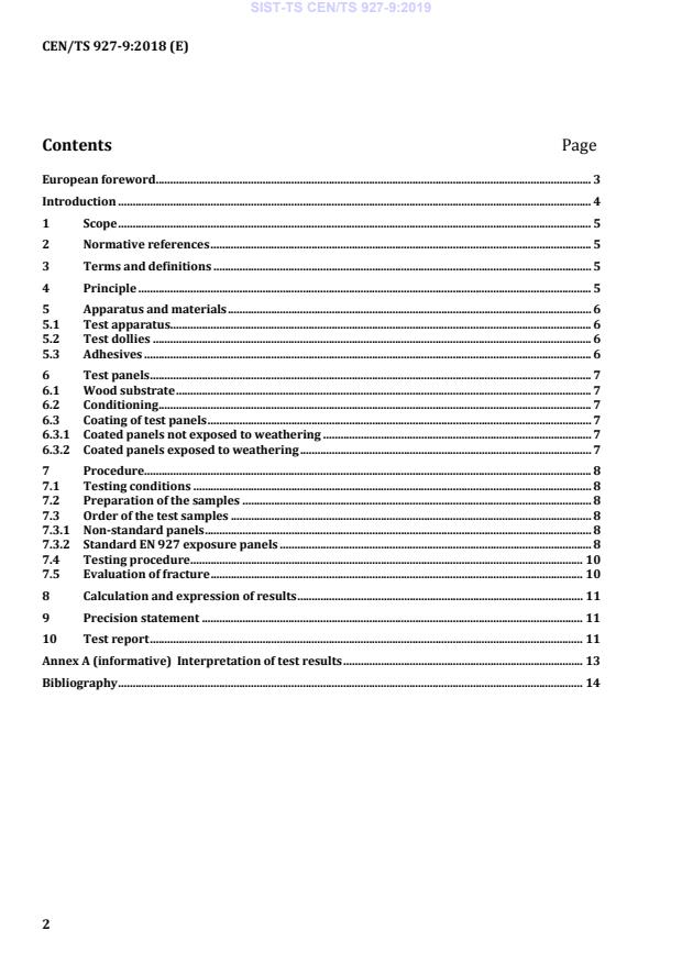 CEN/TS 927-9:2018 TS CEN/TS 927-9:2019 - BARVE - Page 4 preview