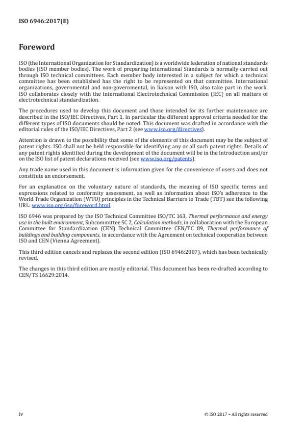 ISO 6946:2017 ISO 6946:2017:Version 08-maj-2020 - Building components and building elements -- Thermal resistance and thermal transmittance -- Calculation methods - Page 4 preview
