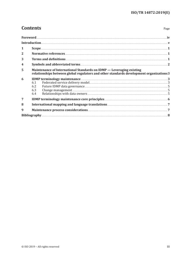 ISO/TR 14872:2019 - Health informatics -- Identification of medicinal products -- Core principles for maintenance of identifiers and terms