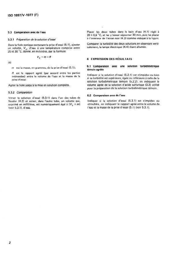 ISO 1897-5:1977 ISO 1897-5:1977 - Phénol, o-crésol, m-crésol, p-crésol, acide crésylique et xylénols a usage industriel -- Méthodes d'essai - Page 4 preview
