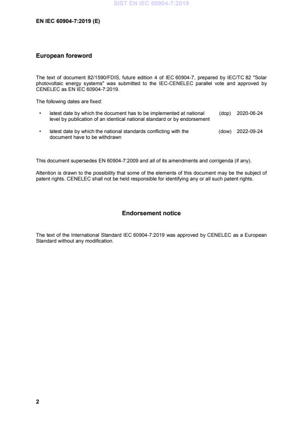 SIST EN IEC 60904-7:2019 SIST EN IEC 60904-7:2019 - Page 4 preview