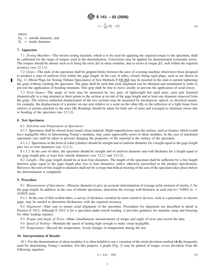 REDLINE ASTM E143-02(2008) - Standard Test Method for Shear Modulus at Room Temperature