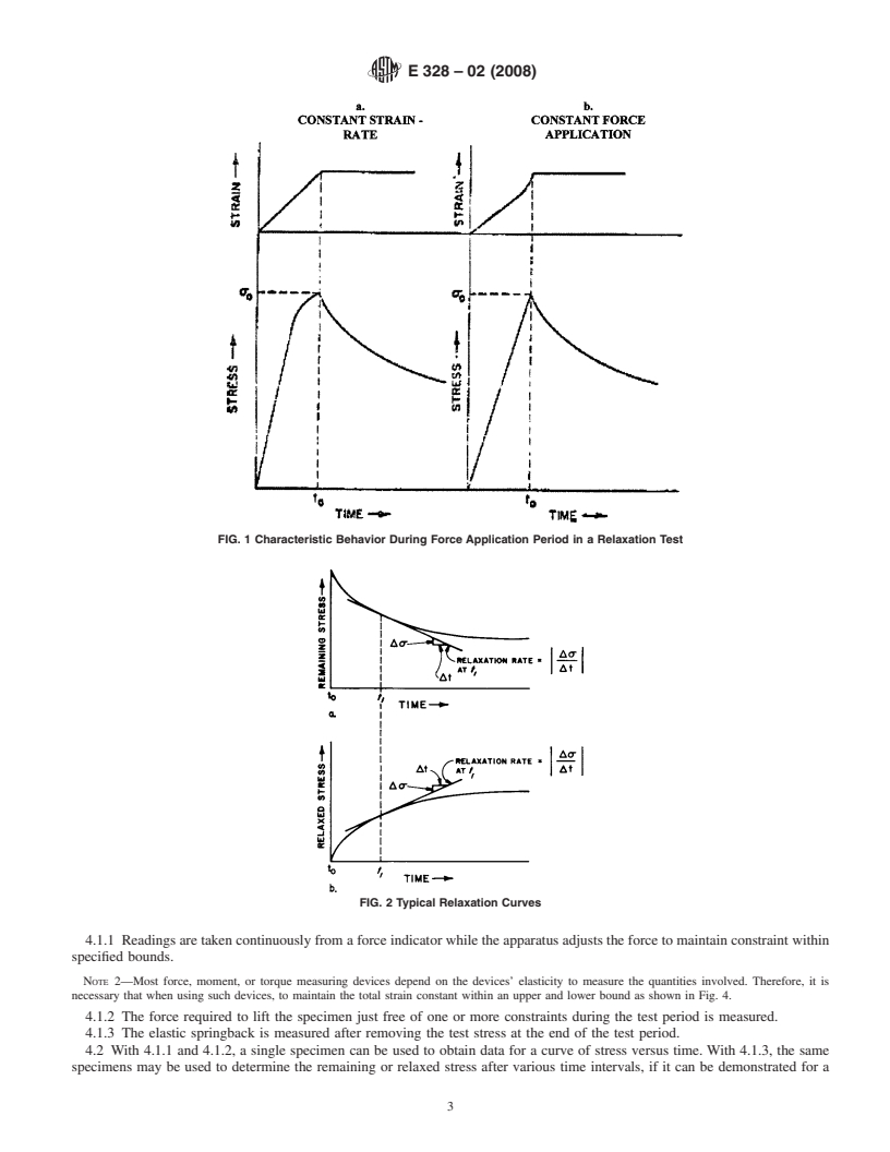 REDLINE ASTM E328-02(2008) - Standard Test Methods for Stress Relaxation Tests for Materials and Structures