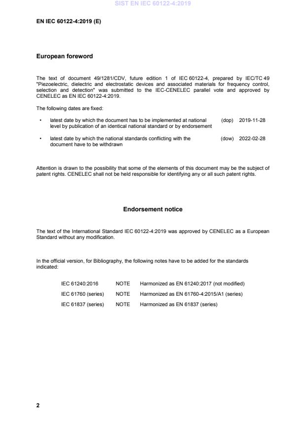 SIST EN IEC 60122-4:2019 SIST EN IEC 60122-4:2019 - BARVE - Page 4 preview