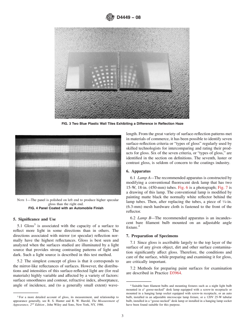 ASTM D4449-08 - Standard Test Method for Visual Evaluation of Gloss Differences Between Surfaces of Similar Appearance