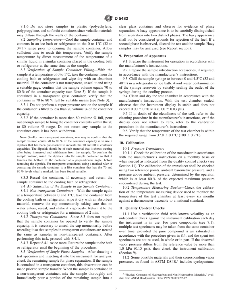 ASTM D5482-01 - Standard Test Method for Vapor Pressure of Petroleum Products (Mini Method-Atmospheric)