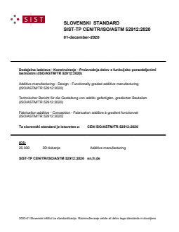 SIST-TP CEN/TR/ISO/ASTM 52912:2020 - BARVE - Page 1 preview