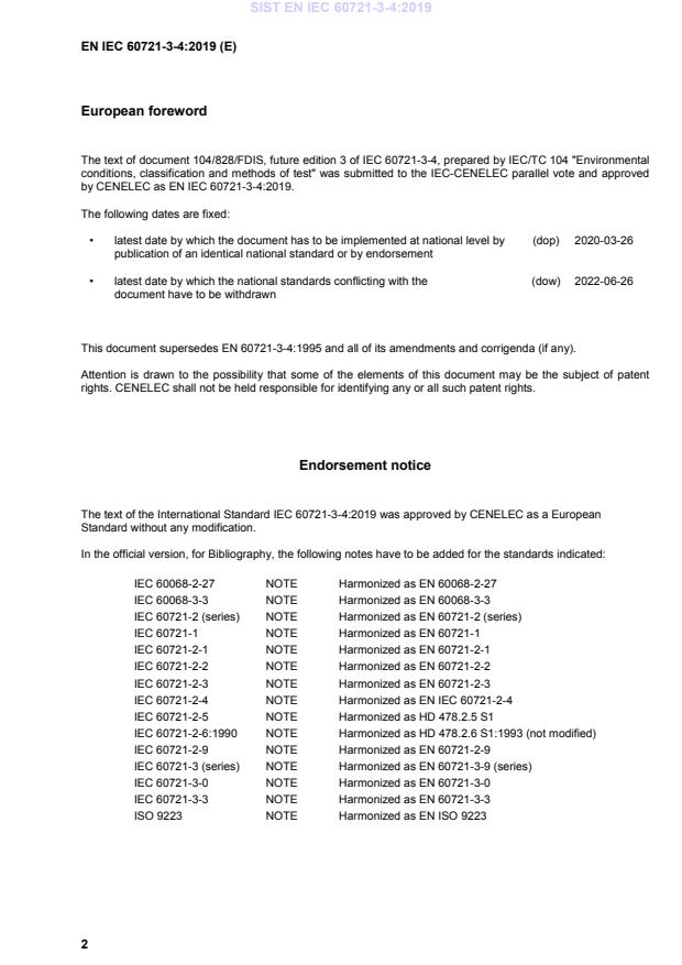 EN IEC 60721-3-4:2019 EN IEC 60721-3-4:2019 - Page 4 preview