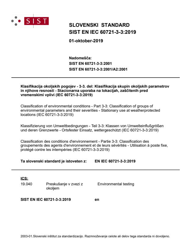 SIST EN IEC 60721-3-3:2019 - natisnjeno