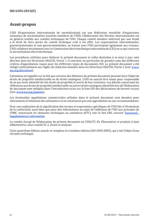 ISO 6505:2015 ISO 6505:2015 - Caoutchouc, vulcanisé ou thermoplastique -- Détermination de la tendance a adhérer aux métaux et a les corroder - Page 4 preview