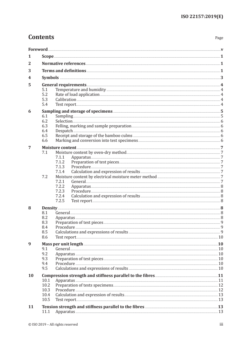 ISO 22157:2019 - Bamboo structures — Determination of physical and mechanical properties of bamboo culms — Test methods
Released:1/18/2019