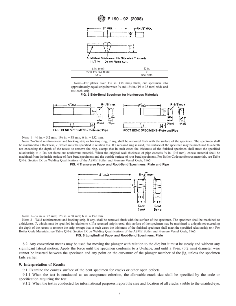 REDLINE ASTM E190-92(2008) - Standard Test Method for Guided Bend Test for Ductility of Welds