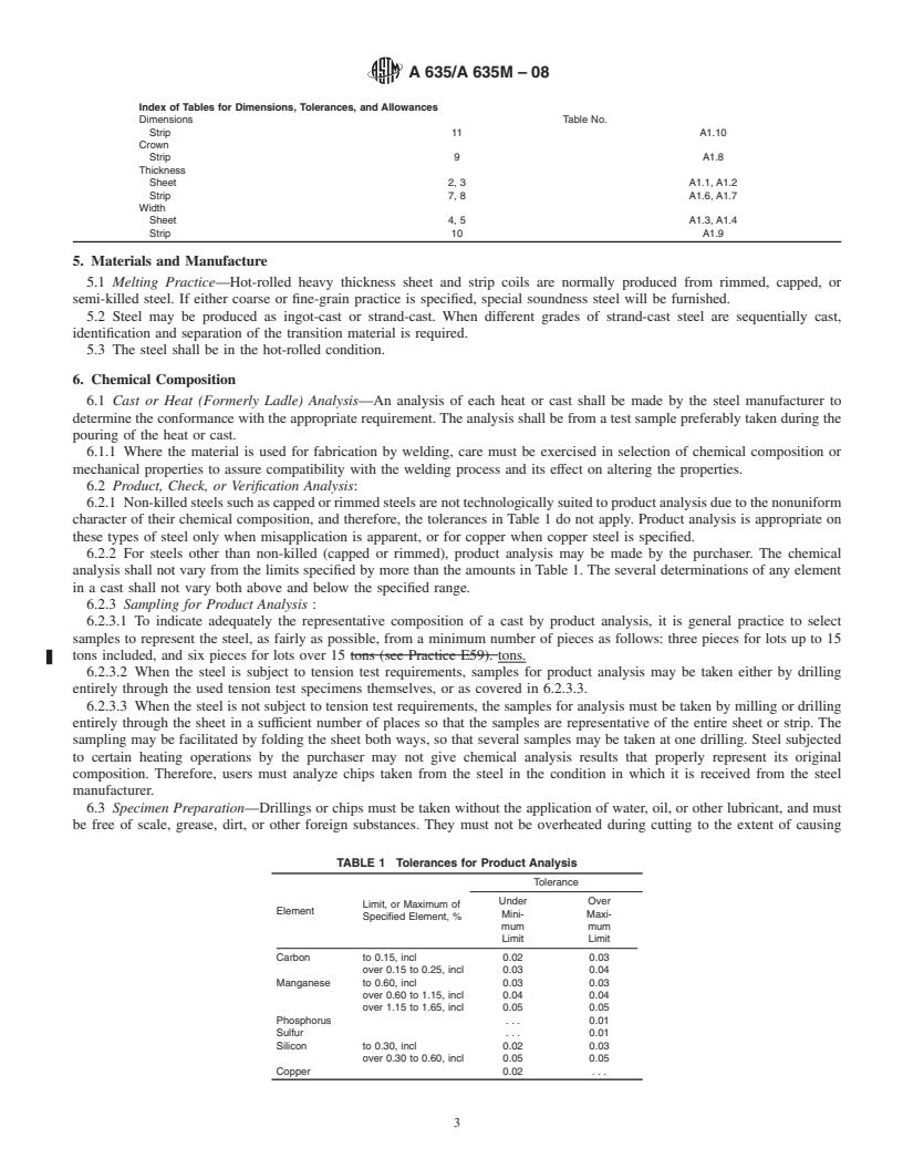 REDLINE ASTM A635/A635M-08 - Standard Specification for  Steel, Sheet and Strip, Heavy-Thickness Coils, Hot-Rolled, Alloy, Carbon, Structural, High-Strength Low-Alloy, and High-Strength Low-Alloy with Improved Formability, General Requirements for