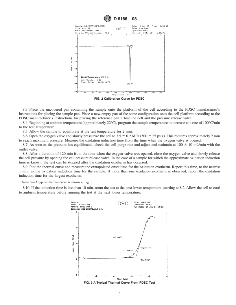 REDLINE ASTM D6186-08 - Standard Test Method for Oxidation Induction Time of Lubricating Oils by Pressure Differential Scanning Calorimetry (PDSC)